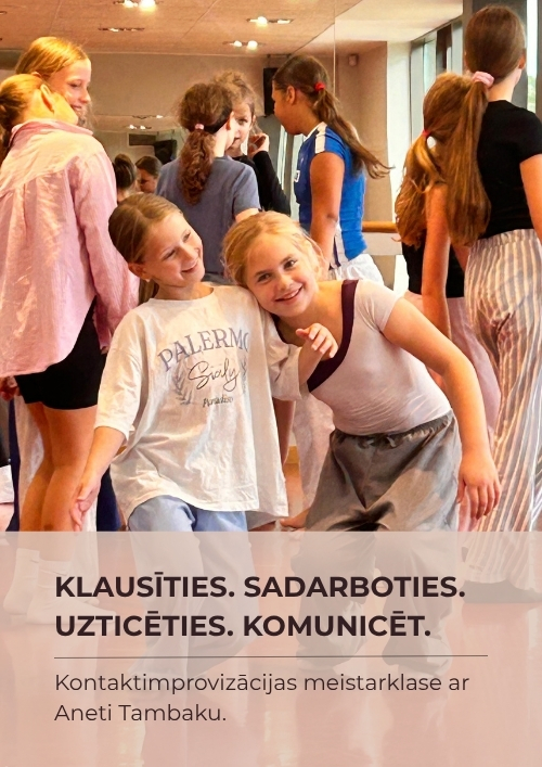 Kontaktimprovizācijas meistarklase ar Aneti Tambaku